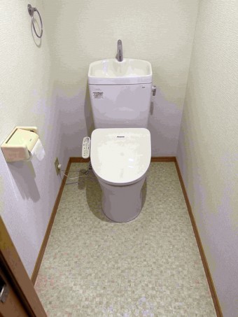 コンパクトなタンクなのに水ハネしにくい手洗いボウル 世田谷区Y様邸 コンパクトなタンクなのに水ハネしにくい手洗いボウル 世田谷区Y様邸